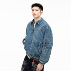 Edgy High-End Turn-down Collar Zipper