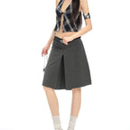 Low-Waist Wide-Leg Trousers