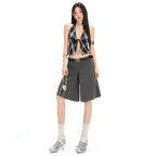 Low-Waist Wide-Leg Trousers