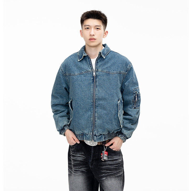Edgy High-End Turn-down Collar Zipper