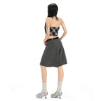 Low-Waist Wide-Leg Trousers