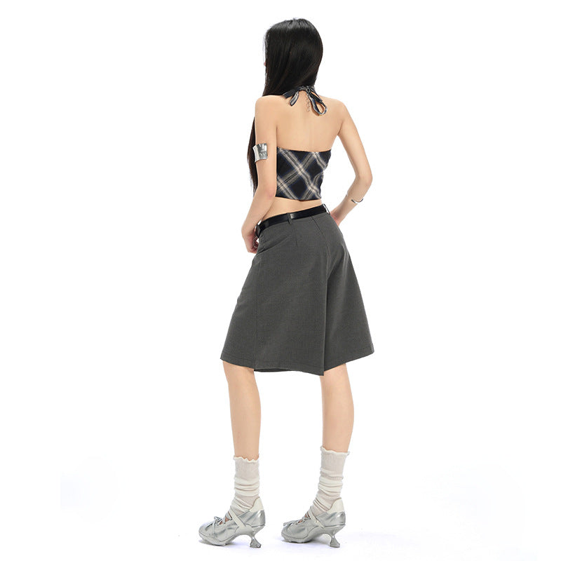 Low-Waist Wide-Leg Trousers