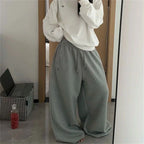 Women Y2K Sweatpants Oversized Grey Black High Waist Streetwear Jogger Pants