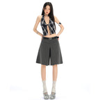 Low-Waist Wide-Leg Trousers
