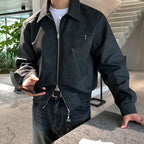 Edgy Short Leather Jacket