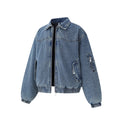Edgy High-End Turn-down Collar Zipper
