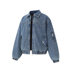 Edgy High-End Turn-down Collar Zipper
