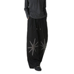 Casual Loose Quick-Dry Long Pants Versatile Casual Trousers Star Pattern