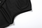 Rivet Detail Sleeveless Tank Top Hollow Stretch Streetwear Vest