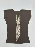 Y2K Letter Print Crew Neck Casual Sport Women's Short Sleeve T-Shirt