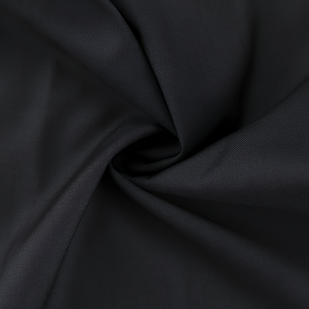 Black Wide Leg Wrap Around Trousers Zip Button Fly