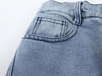 Distressed Star Patch Baggy Jeans