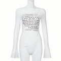 Character Graphic Knit T Shirt Slim Fit Breathable Long Sleeve Top