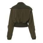 Patchwork Jacket Coat Fall Winter Streetwear