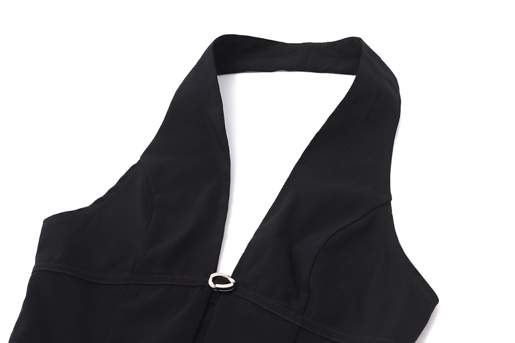 Hollow Out Strap Vest Mini Skirt Set Sexy Two Piece Bodycon Outfit