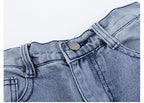 Distressed Star Patch Baggy Jeans