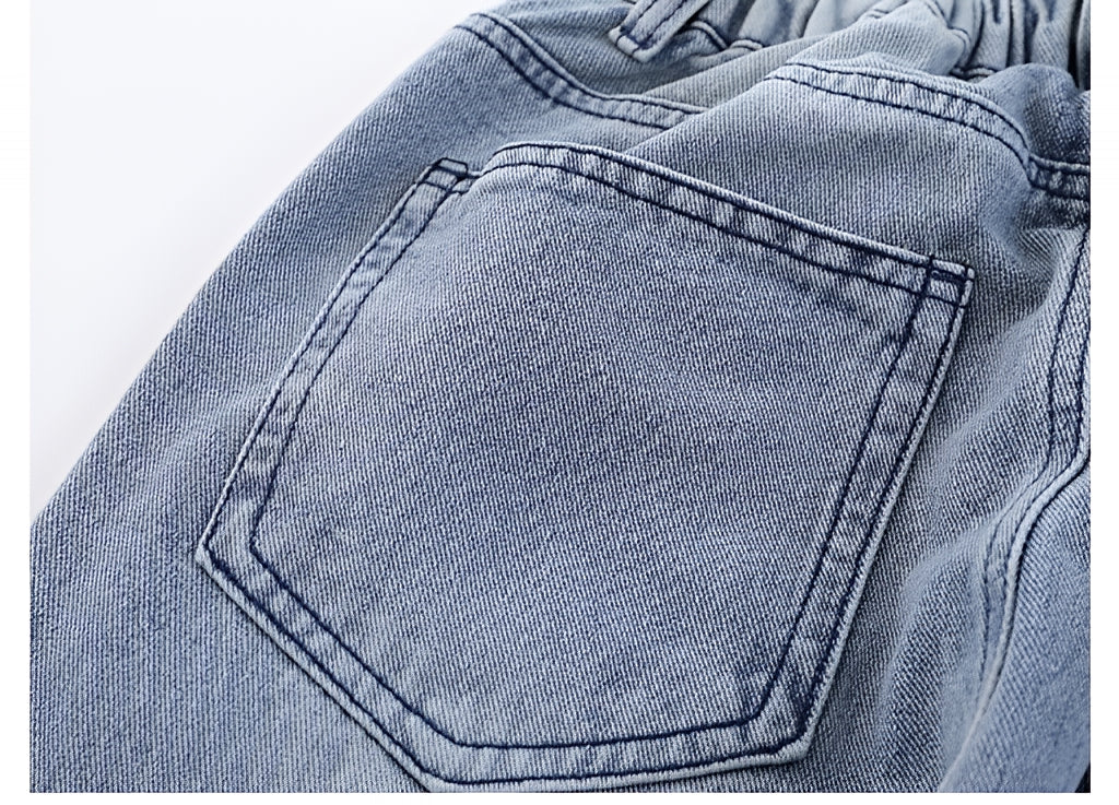 Distressed Star Patch Baggy Jeans