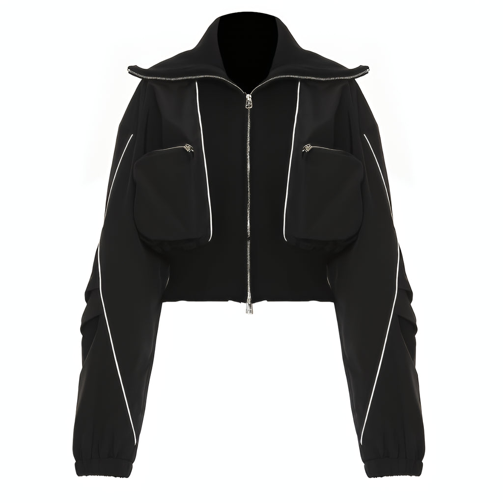 Patchwork Jacket Coat Fall Winter Streetwear