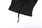 Rivet Detail Sleeveless Tank Top Hollow Stretch Streetwear Vest