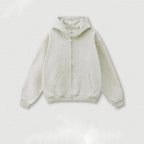 Blank Classic Men Hoodies 345 GSM Thick Fleece Unisex Hip Hop Oversized High Funnel Neck Hoody Zip up Hoodies