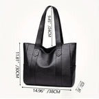 Vintage Ladies Bag Large Capacity Handbag , Vintage Plain Shoulder Bag , Ladies Commuter Casual Handbag