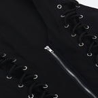 Gothic Zip Up Sleeveless Vest Harajuku Punk Style Top