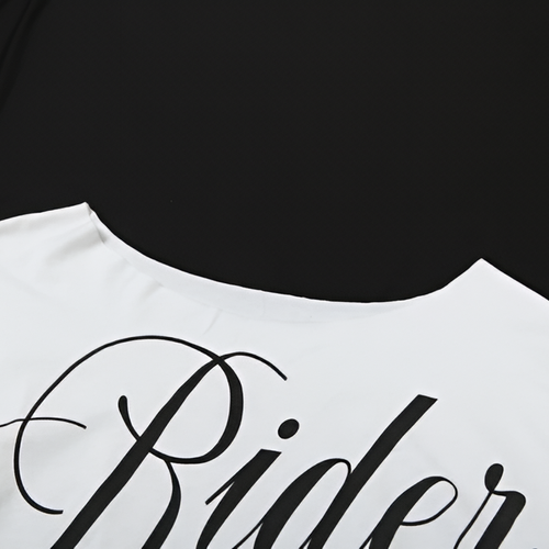Letter Print Off Shoulder Mini T-Shirt Slim Fit Summer Street Style Top