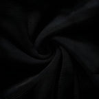 Haut Court Bustier en Maille Noir Streetwear Coupe Slim