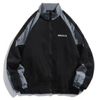 Reflective Striped Jacket Windbreaker Coat 2024 Men Hip Hop Streetwear Zipper Up Jacket Harajuku Thin Coats SportS