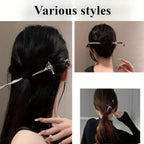 Creative Sword-Shaped Ruby Hairpin, Retro Chinese Style, Perfect For Women Who Enjoy Traditional Chinese Culture And Hanfu.