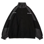 Reflective Striped Jacket Windbreaker Coat 2024 Men Hip Hop Streetwear Zipper Up Jacket Harajuku Thin Coats SportS