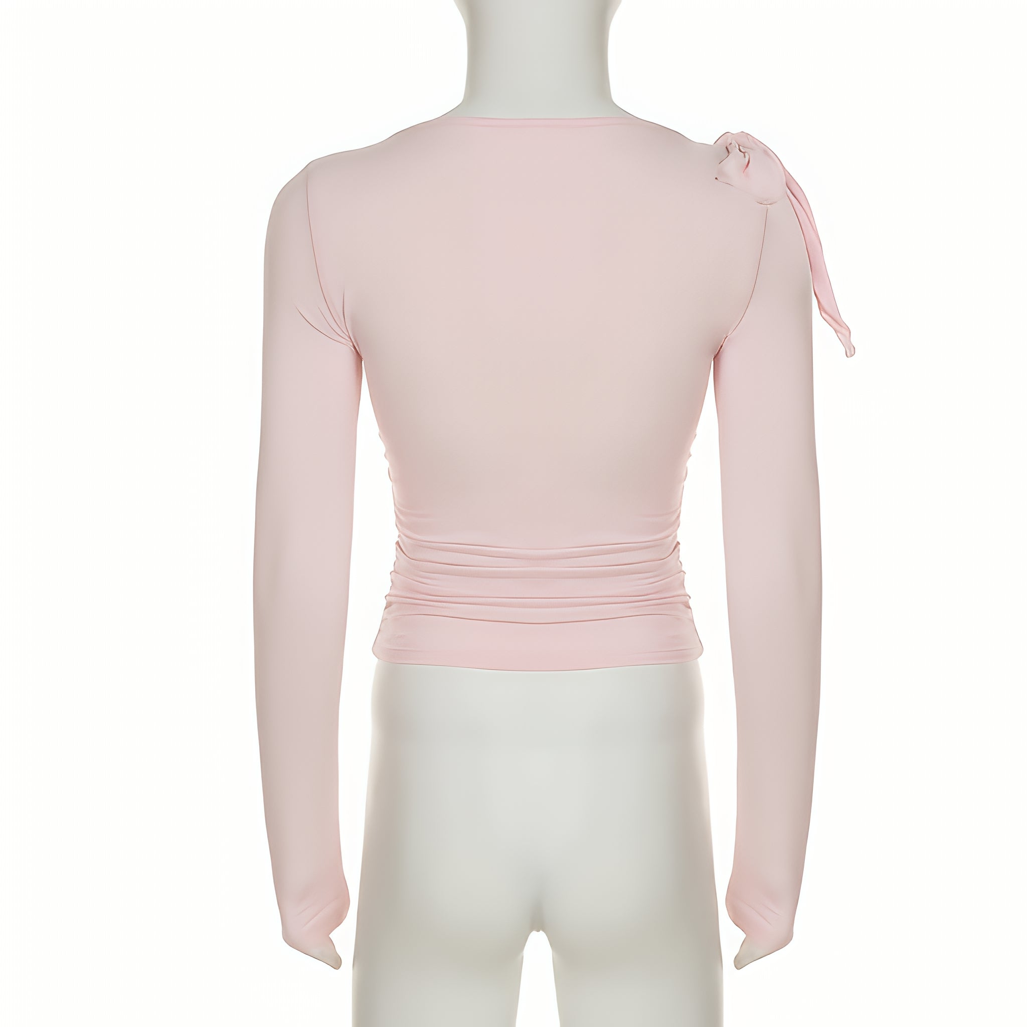Lace Up Crop Top Long Sleeve High Waist Summer Pullover Tank Top