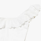 Haut court corset blanc pour femme à lacets, débardeur d'été