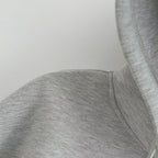 Manteau à capuche zippé oversize, double poche, coupe ample, streetwear automne-hiver