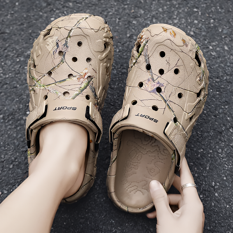 Sandales légères antidérapantes pour hommes Tongs à semelle souple Chaussons de jardin