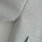 Manteau à capuche zippé oversize, double poche, coupe ample, streetwear automne-hiver