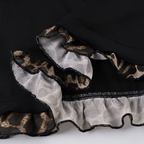 Débardeur court femme léopard Y2K avec lacets coupe trapèze sans manches streetwear d'été