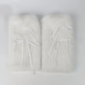 Plush Leg Warmers Ribbon Bow Boot Cuffs Harajuku Winter Boot Covers