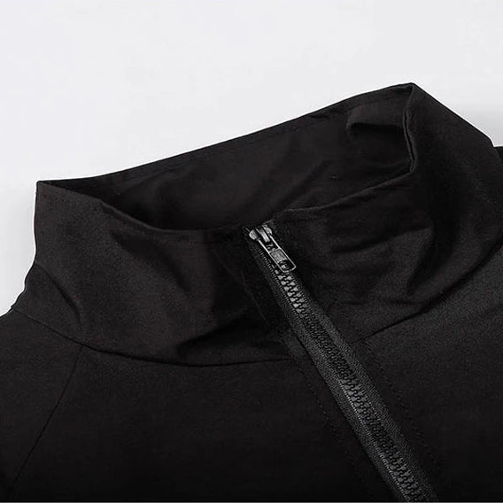Reflective Striped Jacket Windbreaker Coat 2024 Men Hip Hop Streetwear Zipper Up Jacket Harajuku Thin Coats SportS