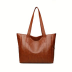 Vintage Ladies Bag Large Capacity Handbag , Vintage Plain Shoulder Bag , Ladies Commuter Casual Handbag