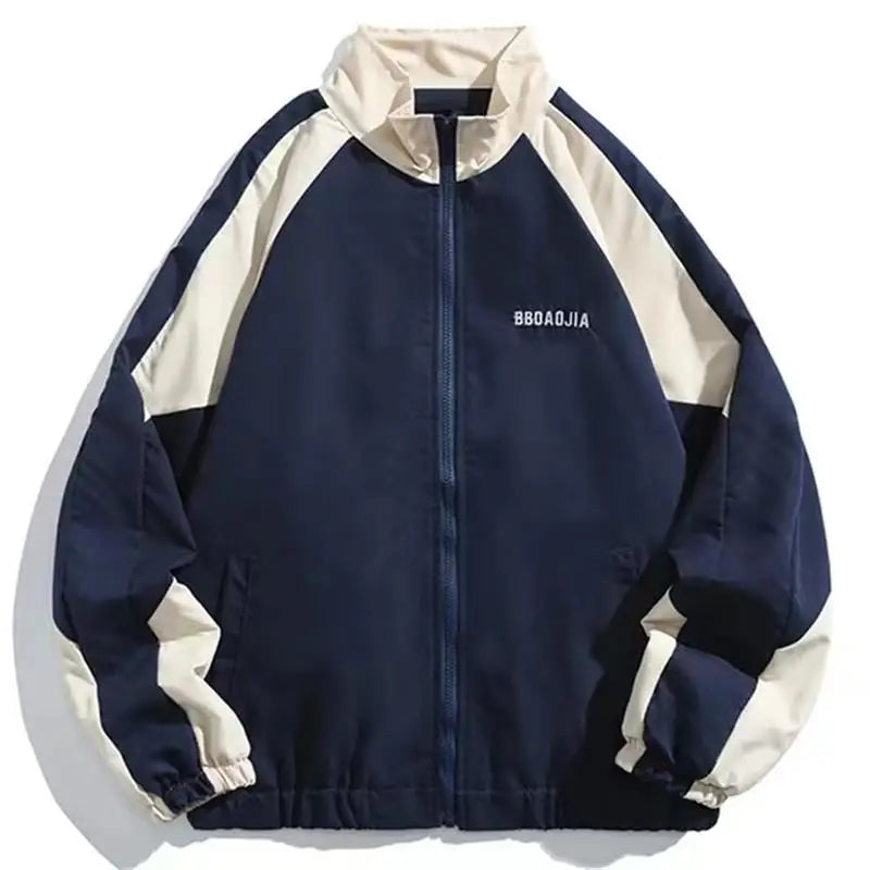 Reflective Striped Jacket Windbreaker Coat 2024 Men Hip Hop Streetwear Zipper Up Jacket Harajuku Thin Coats SportS