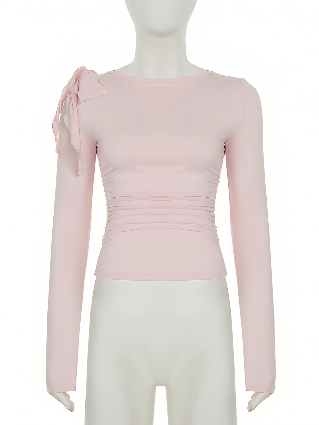 Lace Up Crop Top Long Sleeve High Waist Summer Pullover Tank Top