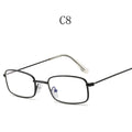 Y2K Harajuku Small Square Frame Glasses Women Retro Metal Eyeglasses Clear Spectacle Decorative Eyewear