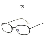 Y2K Harajuku Small Square Frame Glasses Women Retro Metal Eyeglasses Clear Spectacle Decorative Eyewear