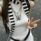 Striped Long Scarf Harajuku Streetwear Decorative Neck Scarf