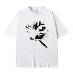 Unisex Funny Cat Graphic T Shirt Cotton Vintage Oversized Casual Tee Cat Lovers Gift