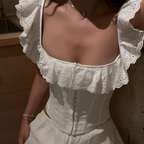 Haut court corset blanc pour femme à lacets, débardeur d'été