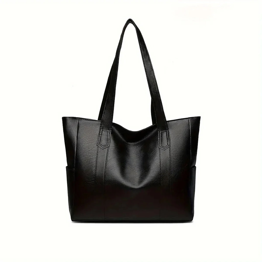 Vintage Ladies Bag Large Capacity Handbag , Vintage Plain Shoulder Bag , Ladies Commuter Casual Handbag
