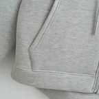 Manteau à capuche zippé oversize, double poche, coupe ample, streetwear automne-hiver