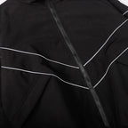 Reflective Striped Jacket Windbreaker Coat 2024 Men Hip Hop Streetwear Zipper Up Jacket Harajuku Thin Coats SportS